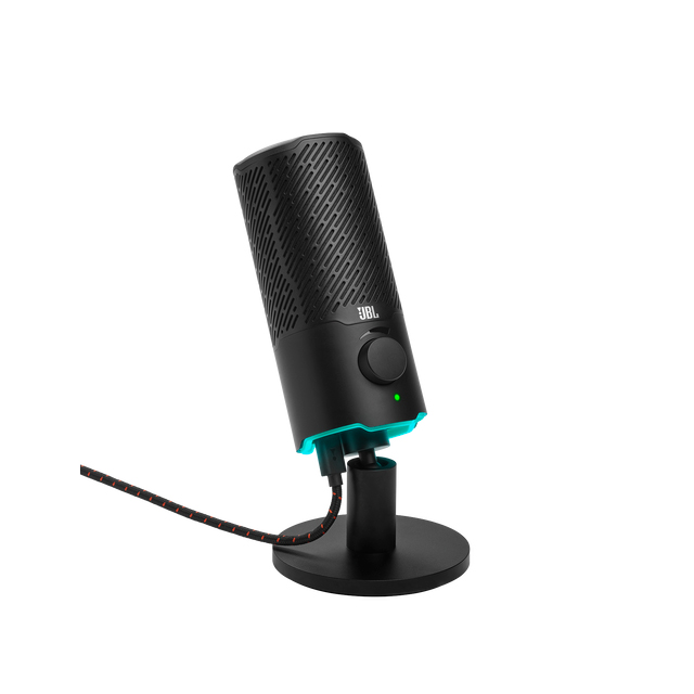 Micrófono de Condensador JBL Quantum Stream Negro, RGB, Micrófono de Doble Capsula - JBLQSTREAMBLKAM 