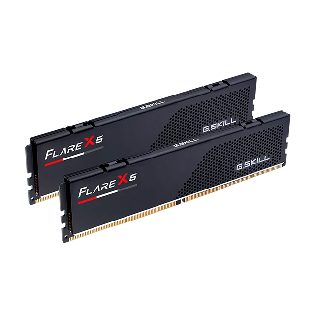 Memoria RAM G.SKILL Flare X5 DDR5 64 GB (2×32 GB), 5600 MT/s, CL36, AMD EXPO / Intel XMP 3.0, 1.25 V, Negro – F5-5600J3636D32GX2-FX5