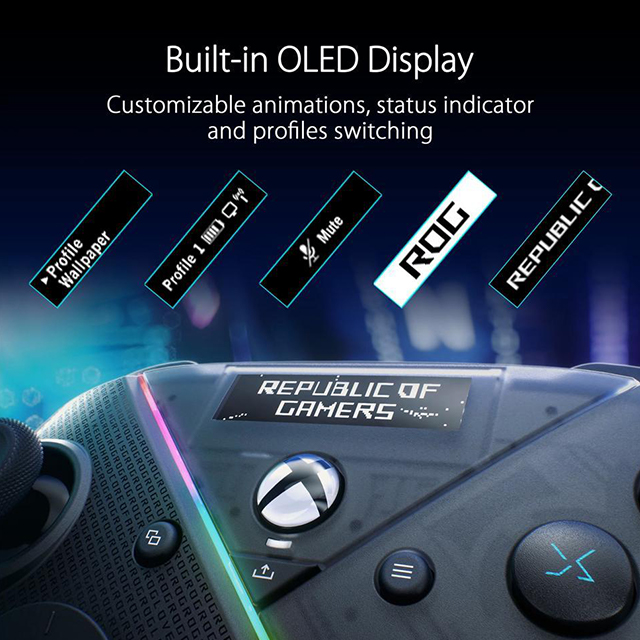 Control Inalámbrico Xbox Asus ROG Raikiri Pro | OLED | USB-C | PC | Xbox One X/S 