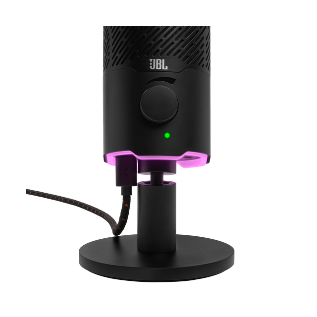 Micrófono de Condensador JBL Quantum Stream Negro, RGB, Micrófono de Doble Capsula - JBLQSTREAMBLKAM 