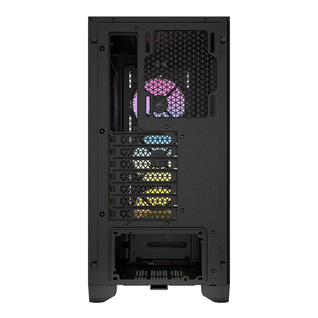 Gabinete Corsair 3000D Airflow RGB | iCUE | Negro | RGB | Cristal Templado | 3 Ventiladores AR120 RGB | ATX - CC-9011255-WW
