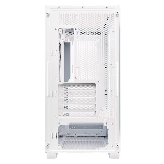 Gabinete Asus A21 White, Micro-ATX, Panel de vidrio templado, Malla Frontal, Compatible con Back Connect - A21-ASUS-WHITE