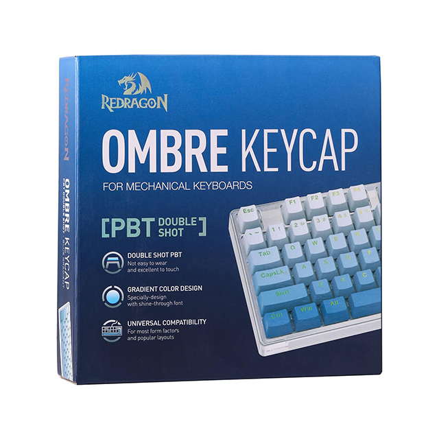 Gaming Keycaps Para Teclado Mecánico Redragon Ombre PBT A134