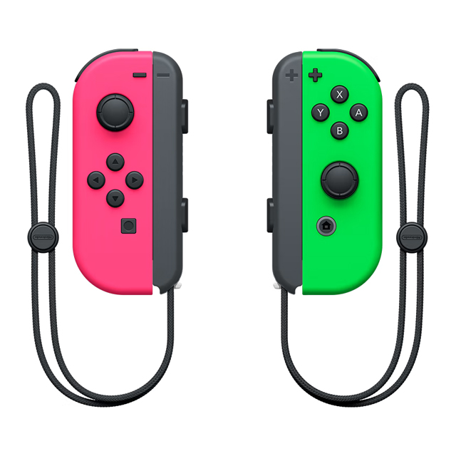 Controles Joy-Con Izquierdo y Derecho para Nintendo Switch, color Rosa/Verde Neón - Standard Edition - HACAJAHAA
