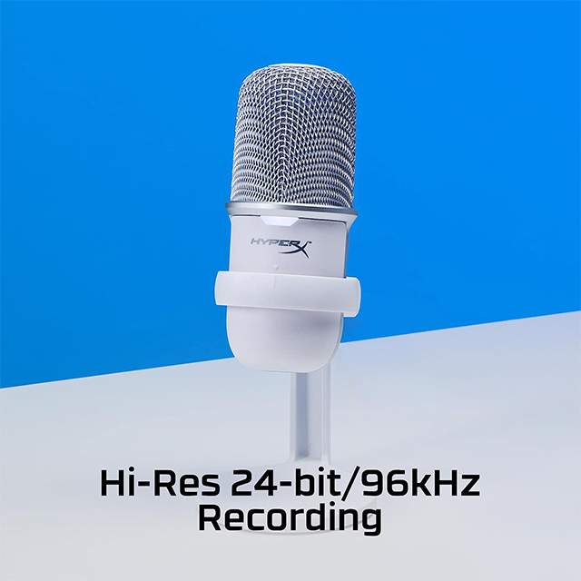 Micrófono de condensador para streaming HyperX SoloCast Blanco, USB - 519T2AA