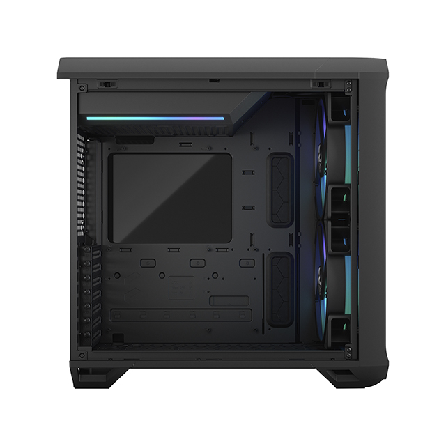 Gabinete Fractal Design Torrent Compact Black, TG Light Tint RGB, Formato ATX, Panel de Vidrio Templado, incluye 2 ventiladores de 180mm, Soporta E-ATX, FD-C-TOR1C-02