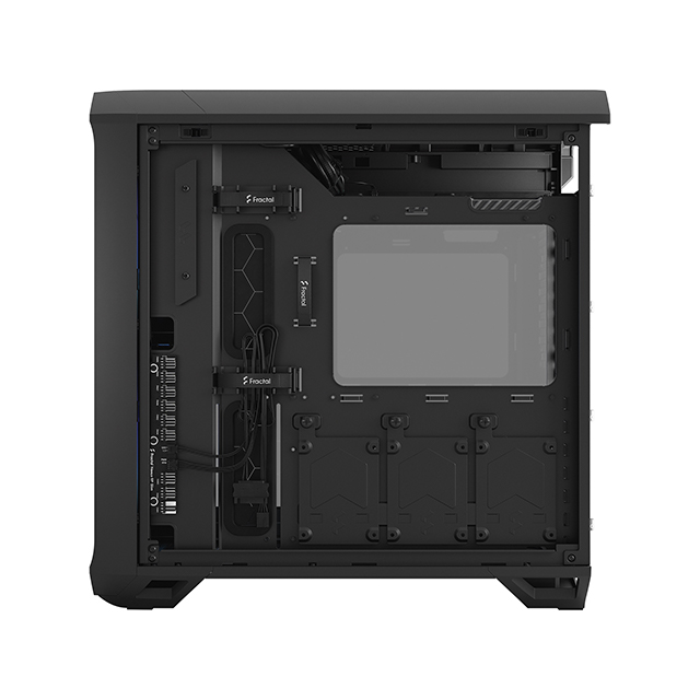 Gabinete Fractal Design Torrent Compact Black, TG Light Tint RGB, Formato ATX, Panel de Vidrio Templado, incluye 2 ventiladores de 180mm, Soporta E-ATX, FD-C-TOR1C-02