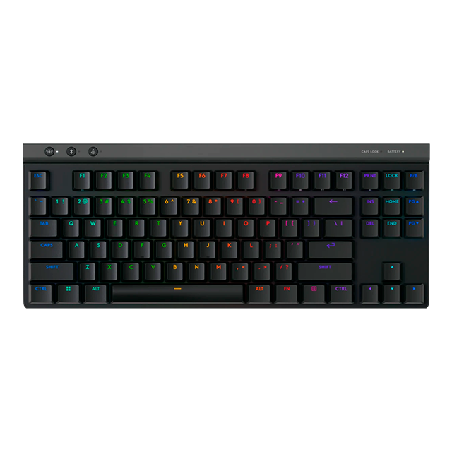 Teclado Gamer Logitech G515 LIGHTSPEED TKL, Mecánico, Inalámbrico, Bluetooth, Negro, Inglés - 920-012423