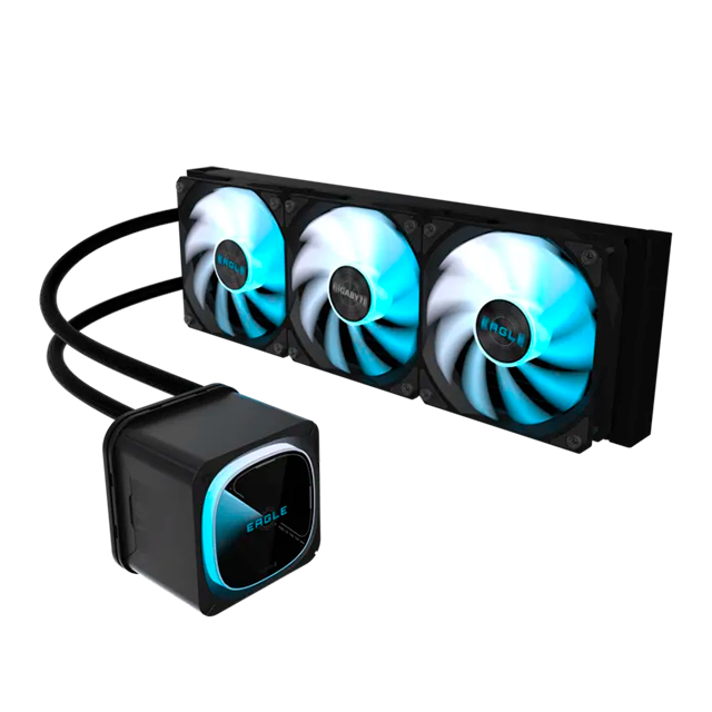 Enfriamiento Líquido Gigabyte Eagle 360, AIO 360 mm, ARGB, compatible Intel y AMD, negro – GP-GIGABYTE EAGLE 360