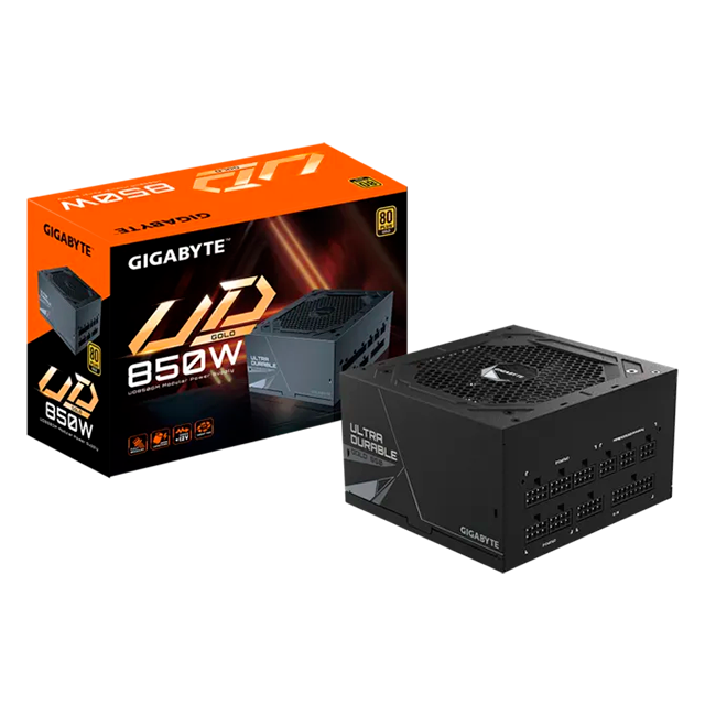 Fuente de Poder Gigabyte UD850GM, 850 W, 80 Plus Gold, ATX, Totalmente Modular – GP-UD850GM