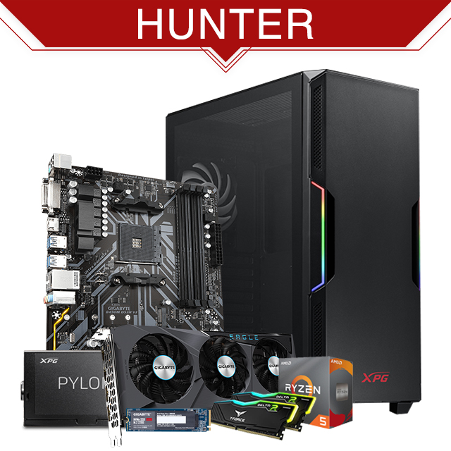 PC Gamer Hunter | AMD Ryzen 5 3600 | 16GB 3200Mhz | RX 6600 | 512GB NVMe M.2 