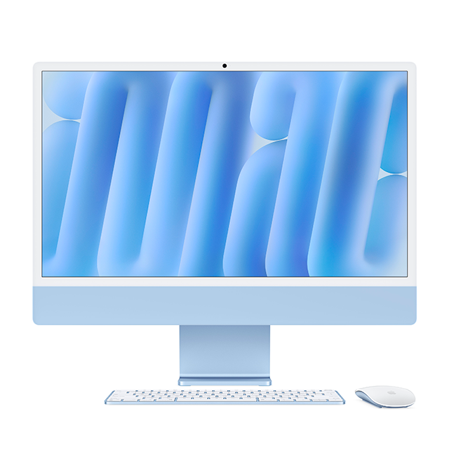 iMac 24" (M4, CPU 10 núcleos / GPU 10 núcleos), 32 GB, 2 TB SSD, Retina 4.5K con nanotextura, 4× Thunderbolt 4, Gigabit Ethernet – Azul