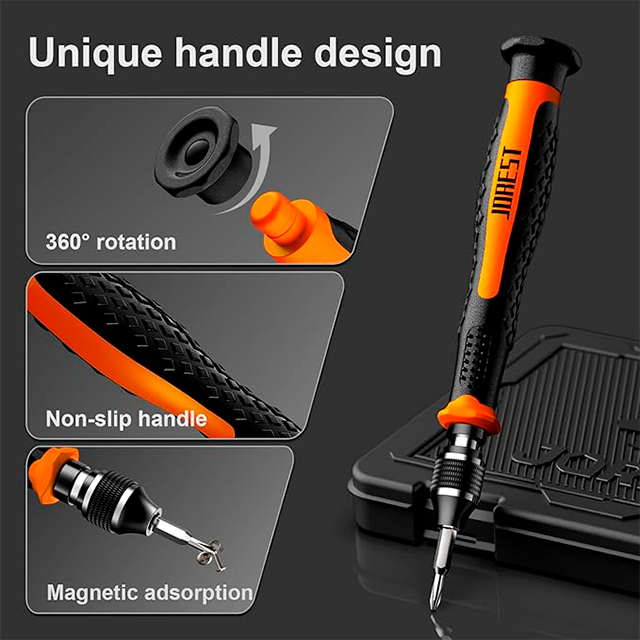 Juego de destornilladores de precisión Jorest, 40 piezas, Torx, Triwing y Phillips, kit de reparación