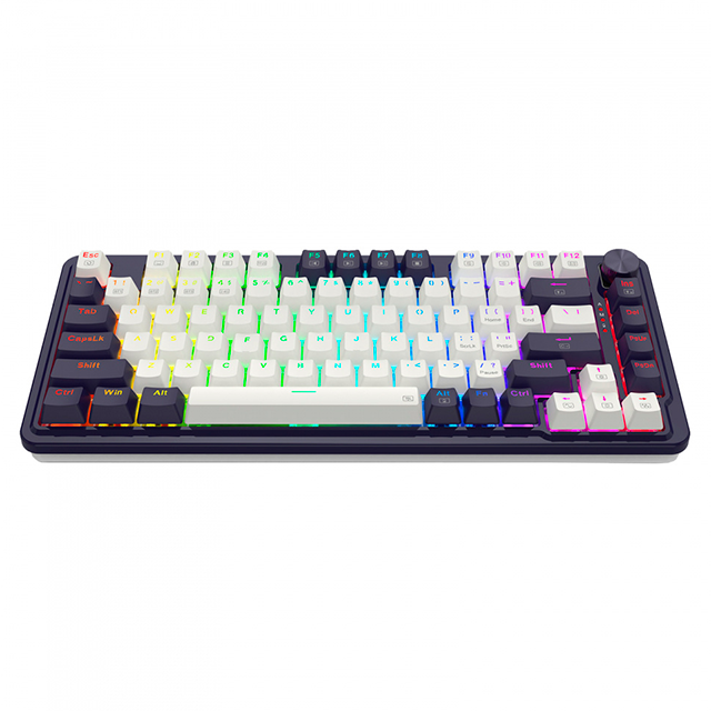 Teclado Mecánico Redragon UCAL Pro K673, 75%, Inalámbrico Tri-modo BT/2.4 GHz/USB-C, RGB – K673WB-RGB-PRO SP