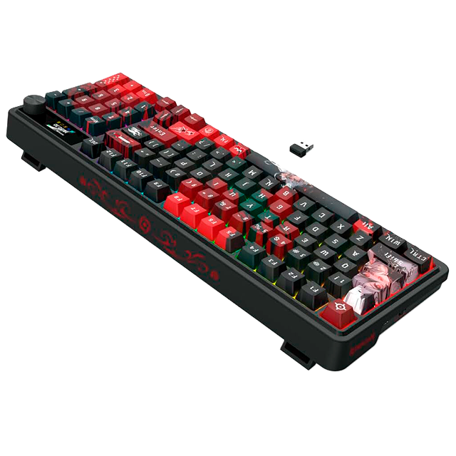 Teclado Mecánico EISA Artemis Pro K719AK-RGB-PRO, alámbrico/inalámbrico (BT/2.4GHz), switches lineales, pads absorbentes, RGB, inglés – K719AK-RGB-PRO