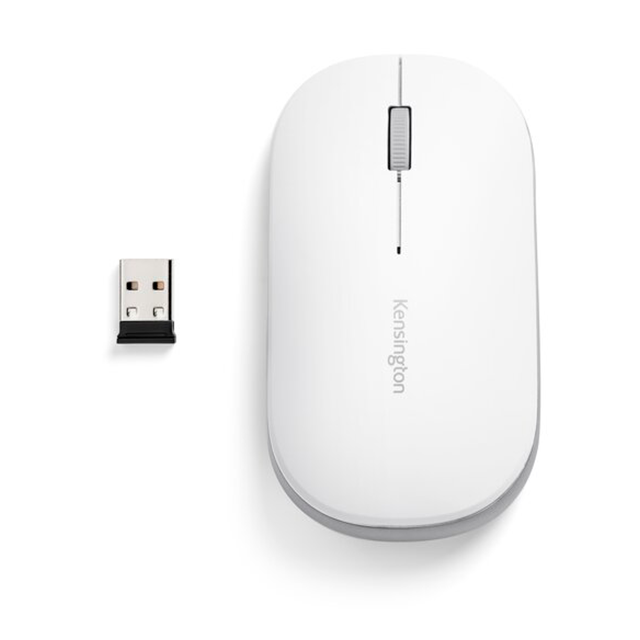 Mouse Inalámbrico Kensington SureTrack Dual, Bluetooth 5.0, 2.4 GHz, 4000 DPI, 3 Botones, Ambidiestro, Blanco – K75353WW