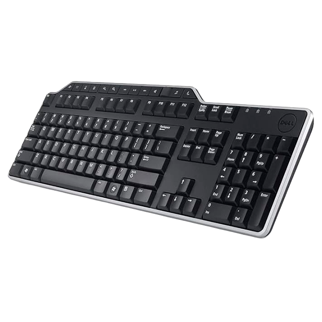 Teclado Dell KB522, alámbrico, USB, QWERTY, 104 teclas, 2 puertos USB, negro – KB522-BK-LTN