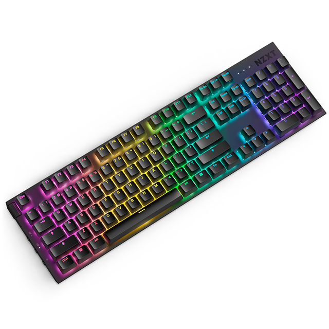 Teclado Gamer NZXT Function 2 RGB, Mecánico, Switch Óptico, Alámbrico, USB, Negro, Inglés - KB-001NB-US