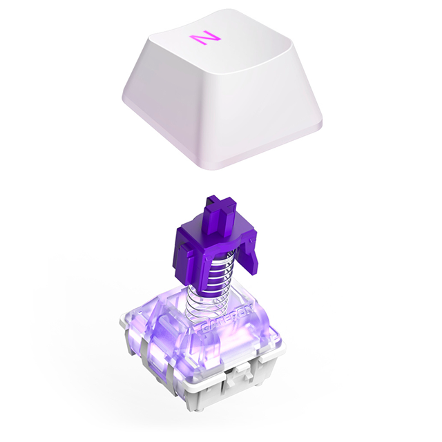 Teclado Gamer NZXT Function 2, RGB, Mecánico, Switch Óptico, Alámbrico, USB, Blanco, Inglés - KB-001NW-US
