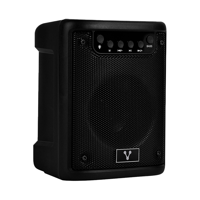 Bocina Vorago KSP-180, 3”, RGB, TWS, Hasta 4 Horas, Bluetooth, USB, Micro SD, 3.5 mm