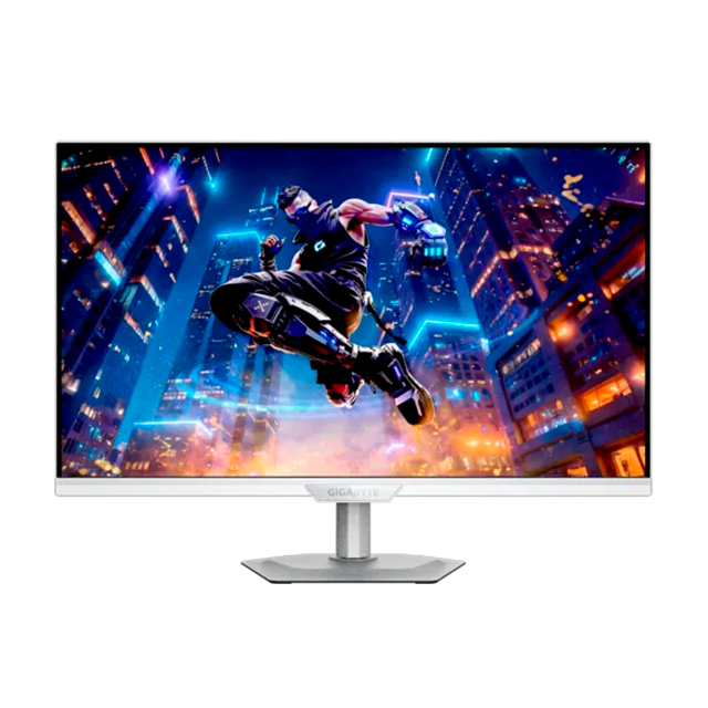 Monitor Gaming Gigabyte M27Q2 ICE, 27", QHD 2560×1440, 200 Hz, SS IPS, 1 ms, FreeSync Premium, USB-C, blanco – M27Q2 ICE