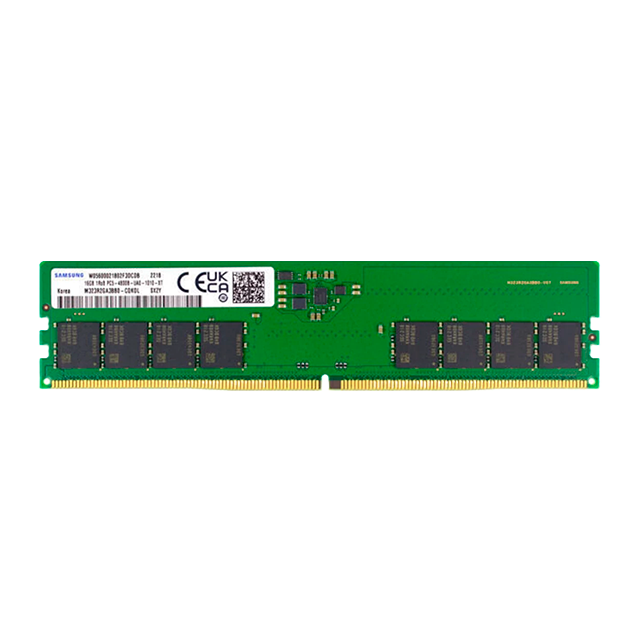 Memoria RAM Samsung 16GB DDR5 4800MHz, CL40, UDIMM, 1.1V, Non-ECC – M323R2GA3BB0-CQK0L