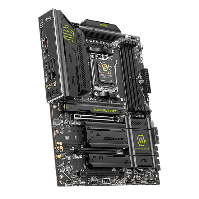 Tarjeta Madre MSI MAG B850 TOMAHAWK MAX WIFI, ATX, AM5, DDR5 hasta 8400+ OC, Wi-Fi 7, 4× M.2, 5G LAN – MAG B850 TOMAHAWK MAX WIFI