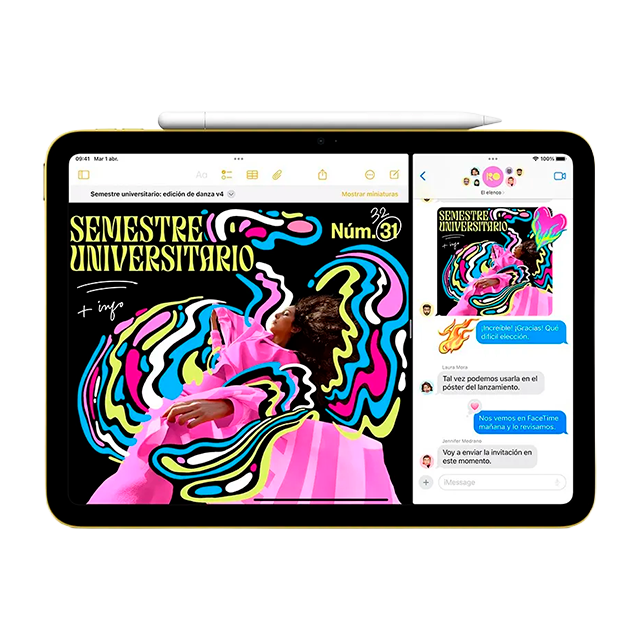 Tablet Apple iPad 11" A16, 128GB, Wi-Fi 6, Liquid Retina, cámara 12MP, USB-C, rosa – MD4E4LL/A