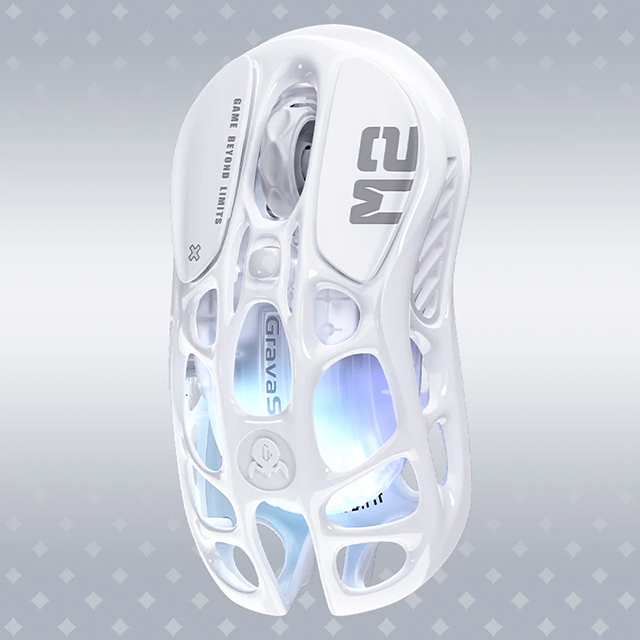 Mouse Gamer Inalámbrico GravaStar Mercury M2, Opaline White – GRAVASTAR M2_WHITE