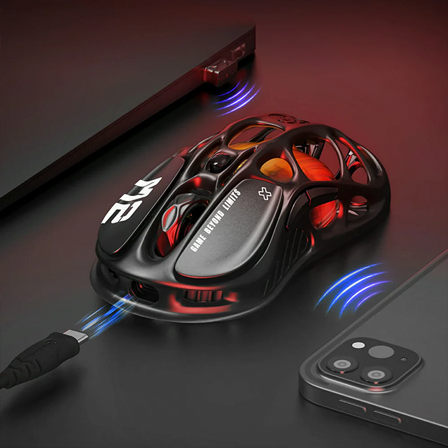 Mouse Gamer Inalámbrico GravaStar Mercury M2, Stealth Black – GRAVASTAR M2_BLK