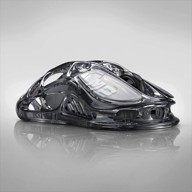 Mouse Gamer Inalámbrico GravaStar Mercury M2, Transparent Black – GRAVASTAR M2_XTAL_BLK