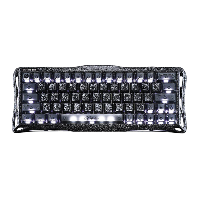Teclado Mecanico GravaStar Mercury V60 Pro Cyber Frost Black, 60%, Switches Magnéticos Hall Effect, 8000 Hz, Rapid Trigger, RGB – GS V60 PRO_CF_BLK