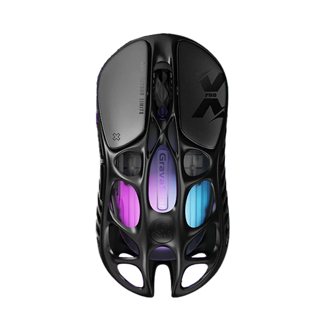 Mouse Gamer Inalámbrico GravaStar Mercury X Pro, 8K Dongle, Galaxy Black – GS X PRO_BLK