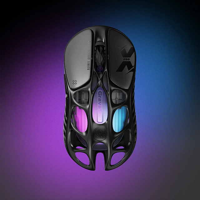 Mouse Gamer Inalámbrico GravaStar Mercury X Pro, 8K Dongle, Galaxy Black – GS X PRO_BLK