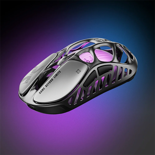Mouse Gamer Inalámbrico GravaStar Mercury X Pro, 8K Dongle, Interstellar Silver – GS X PRO_GRY