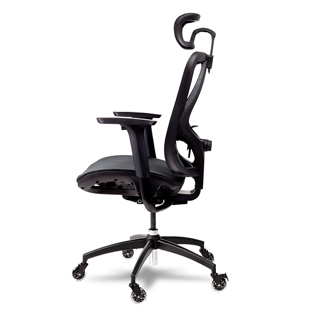 Silla Gamer Munfrost NEXUS, Negro, Reclinable, Soporte Lumbar, Ruedas Tipo Patín, Pistón Clase 4, Hasta 180 kg – MFMSIN2B