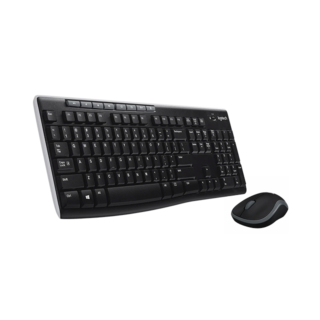 Combo de Teclado y Mouse Logitech MK270, Inalámbrico, Español, USB, Negro - 920-004432