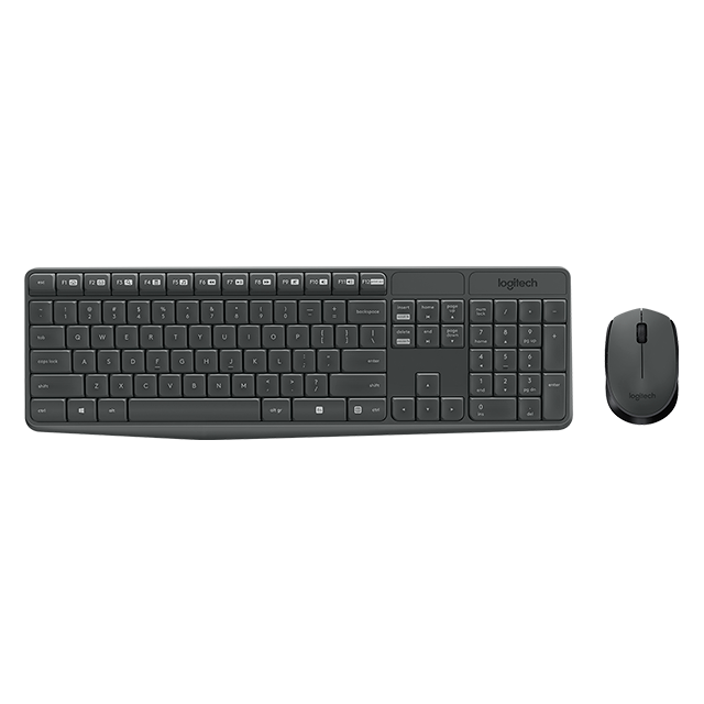 Combo de Teclado y Mouse Logitech MK235, Inalámbrico, Español, USB - 920-007901