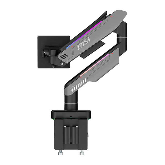 Soporte para Monitor MSI MPG MT201R V2, individual, RGB, montaje de mesa, para pantallas 17"–49", negro – MPG MT201R V2