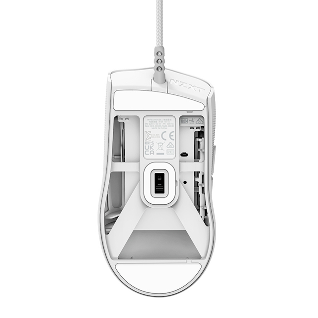 Mouse Gamer Ergonómico NZXT Lift 2 Ergo, Alámbrico, Óptico, 26.000DPI, USB-A, Blanco - MS-001NW-02