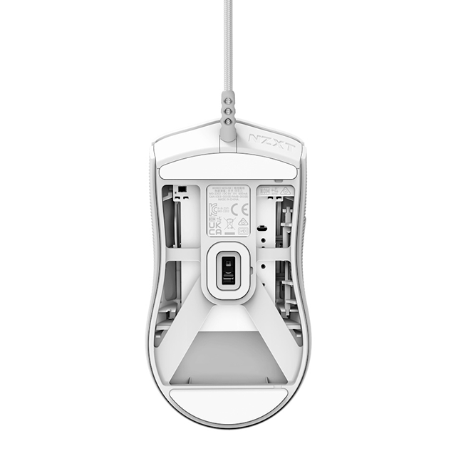 Mouse Gamer Ergonómico NZXT Lift 2 Symm, Alámbrico, Óptico, 26.000DPI, USB-A, Blanco - MS-001NW-04