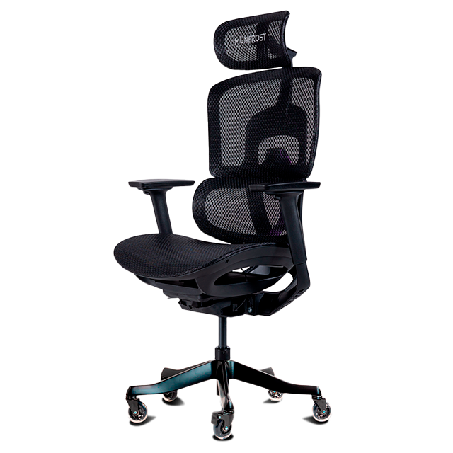 Silla Gamer Munfrost NEO, reclinable, soporte lumbar ajustable, ruedas tipo patín, hasta 180 kg, negro con morado – MFMSINEB