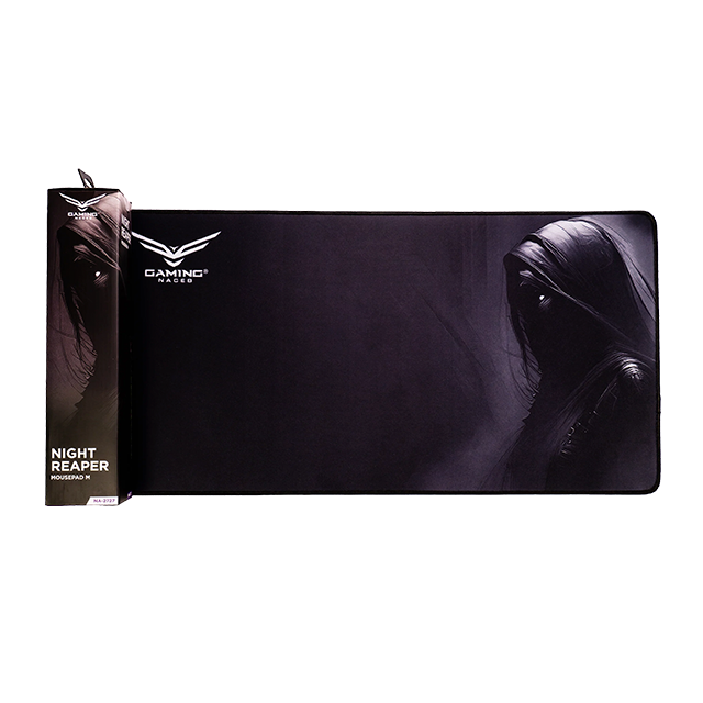 Mouse Pad Gamer Naceb Night Reaper M, 61 × 31 cm, 3 mm, Microfibra, Base de Caucho Antideslizante, Costuras Reforzadas – NA-2727