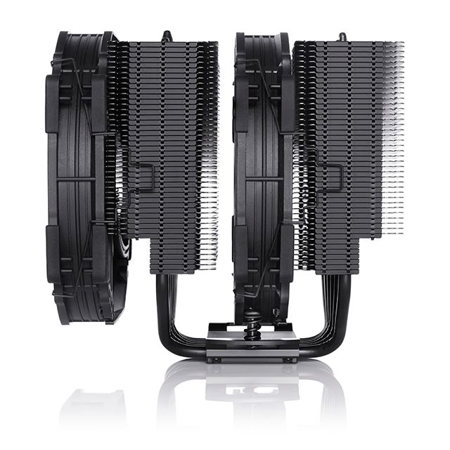 Disipador de Aire Noctua NH-D15 chromax.black, Doble Torre, 2× Ventiladores NF-A15 PWM 140 mm, 6 Heatpipes, Intel/AMD – NH-D15 CH.BK
