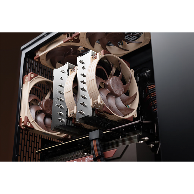 Disipador de Aire Noctua NH-D15 G2 HBC, Doble Torre, 2× Ventiladores NF-A14x25r G2 PWM 140 mm, 8 Heatpipes, Base HBC, Intel/AMD – NH-D15 G2 HBC