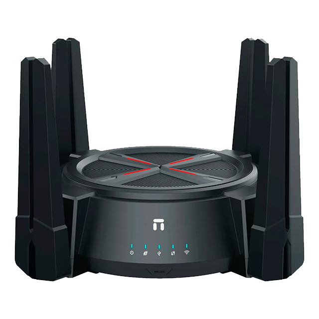 Router Gamer Netis NX62 AX6000, WiFi 6, Dual Band, Hasta 6000 Mbps, 2.5G WAN, USB 3.0, 8 Antenas - NX62