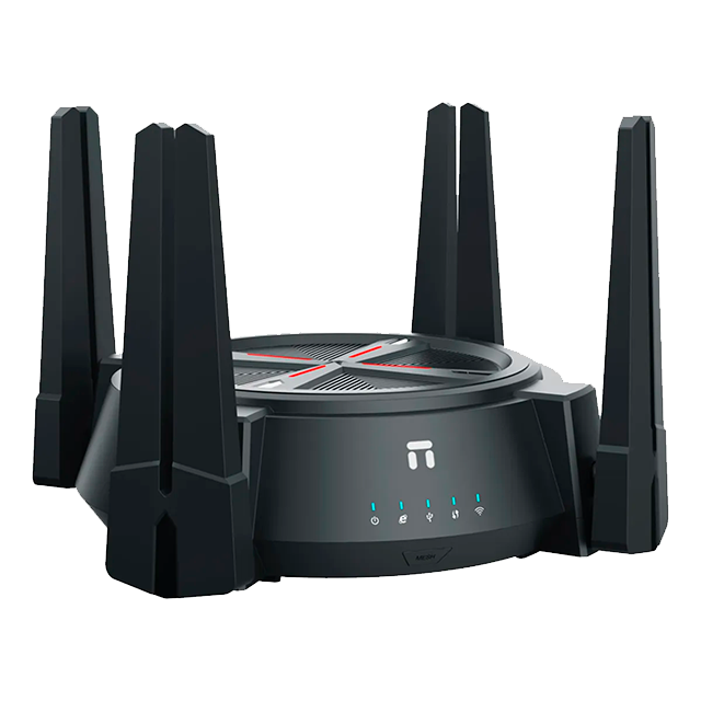 Router Gamer Netis NX62 AX6000, WiFi 6, Dual Band, Hasta 6000 Mbps, 2.5G WAN, USB 3.0, 8 Antenas - NX62