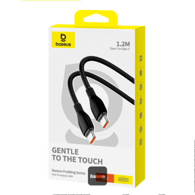 Cable de Carga Baseus USB-C a USB-C, 100W, 5A, 1.2 m, Negro – P10355702111-B1