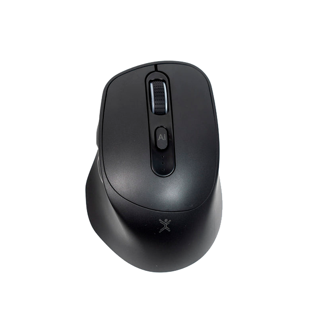 Mouse Inalámbrico AI con ChatGPT Integrado Mind, Óptico, 4.000DPI, RF Inalámbrico/Bluetooth, Negro - PC-045168