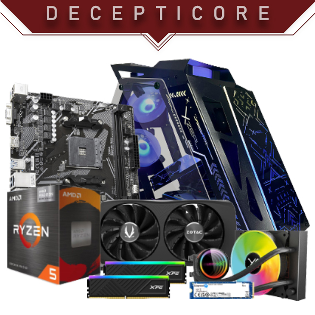 PC Gamer Decepticore | AMD Ryzen 5 5600 GT | Nvidia RTX 4060 8GB | RAM 16GB DDR4 3200Mhz | 1TB M.2 | 4 Ventiladores RGB